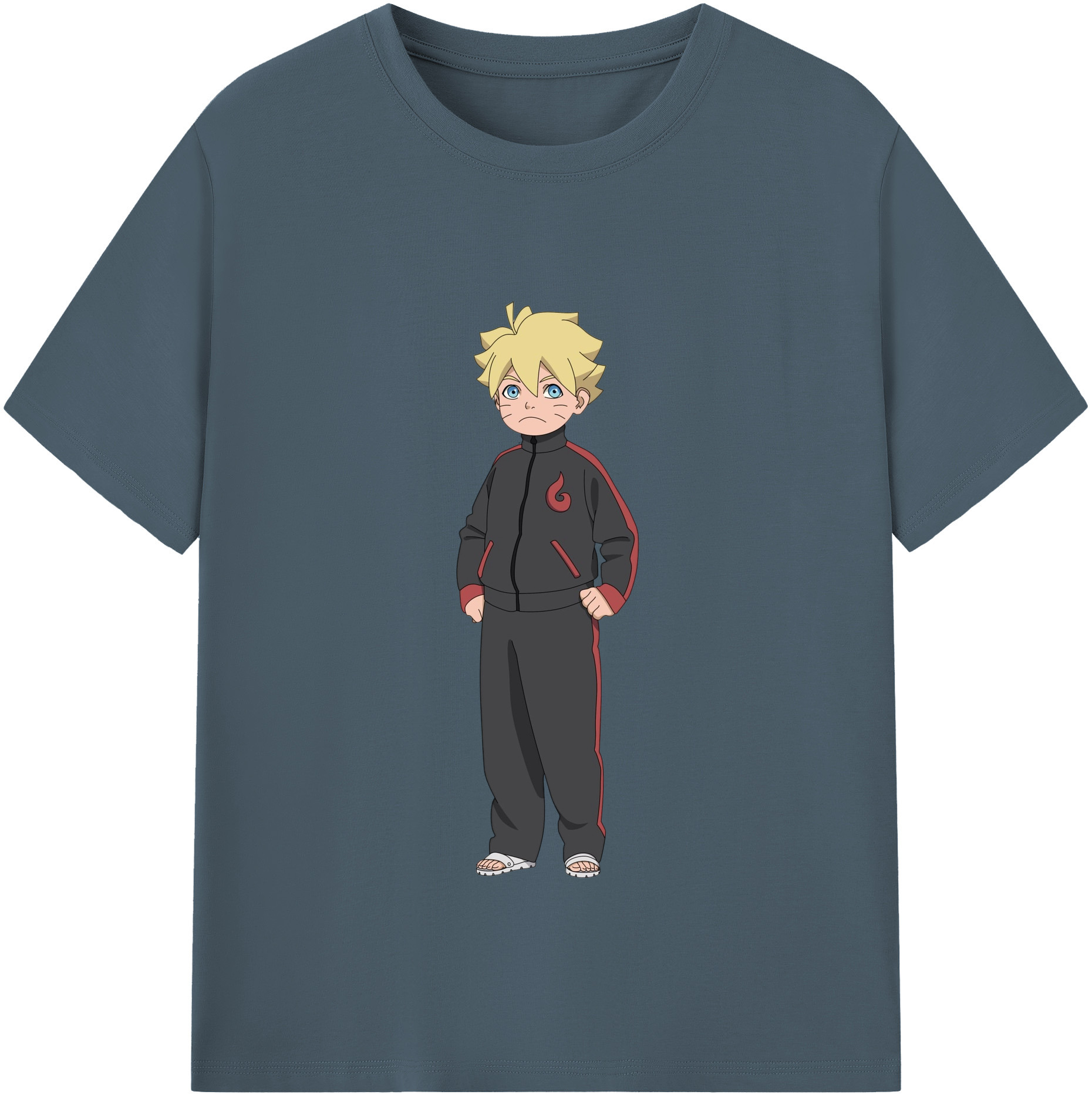 （画像用） NARUTO -ナルト- うずまき ボルト Uzumaki Boruto 綿100％半袖Tシャツ（フロントプリント）